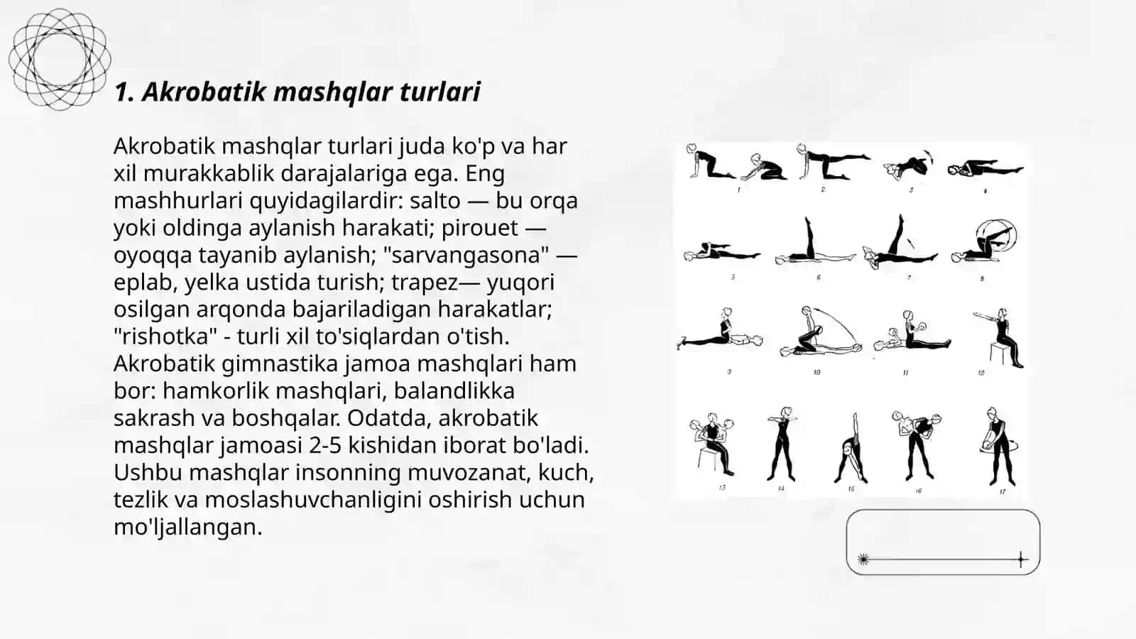 Akrobatik mashqlar 3