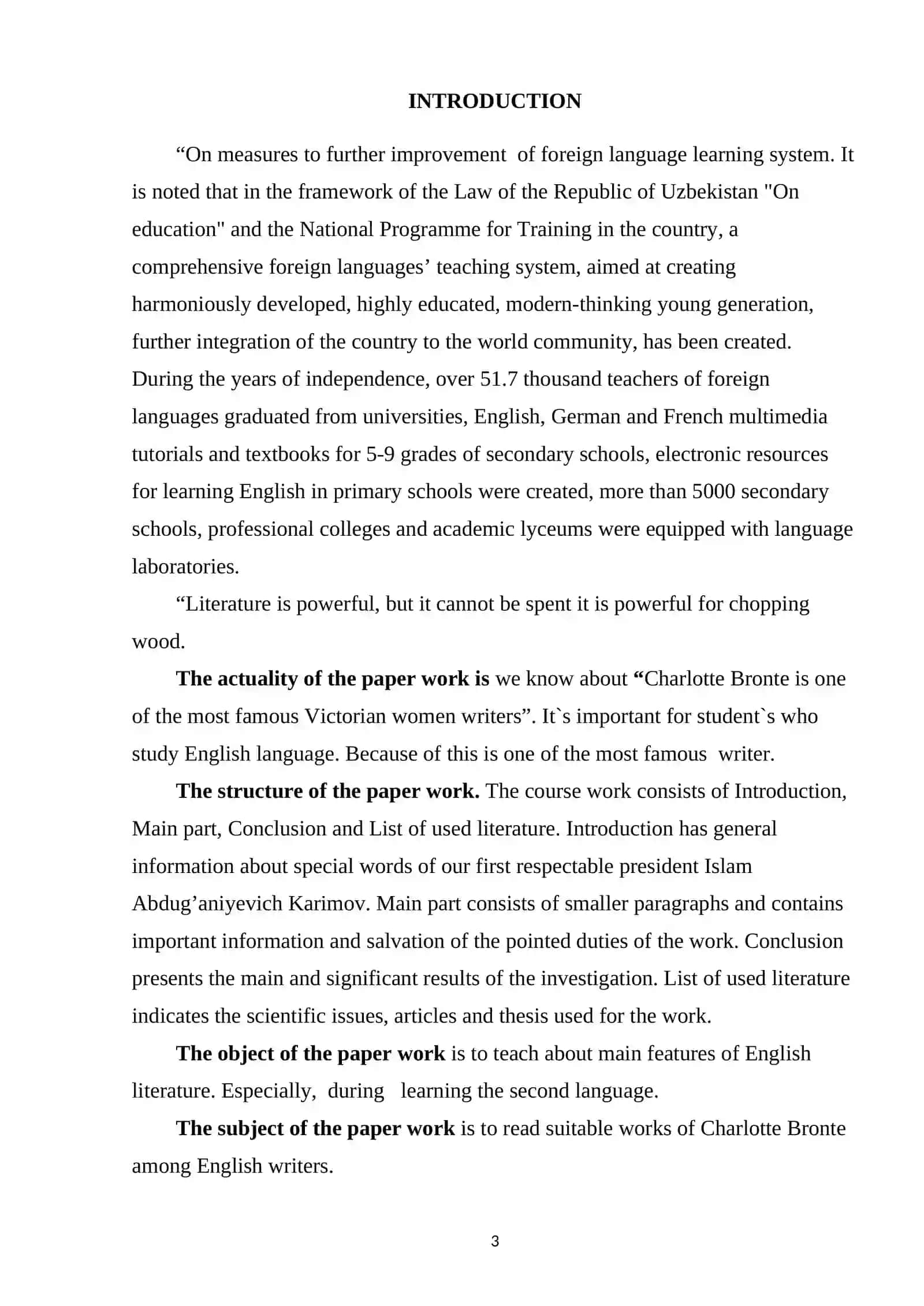 Course paper on Critical Realism in English Literature of the XIX Century 3