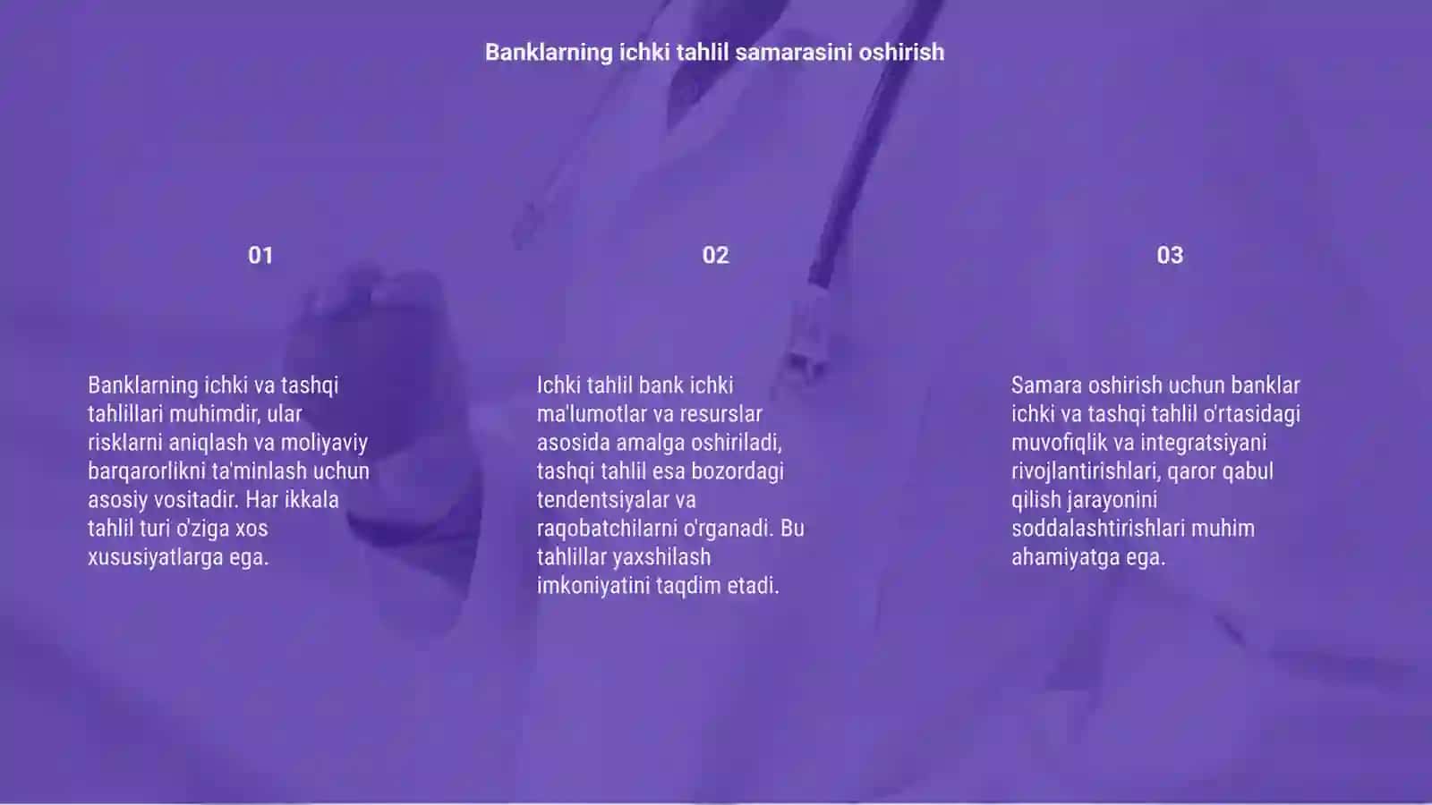 Banklar faoliyatida ichki va tashqi tahlillar va ularning asosiy farqli xususiyatlari 3