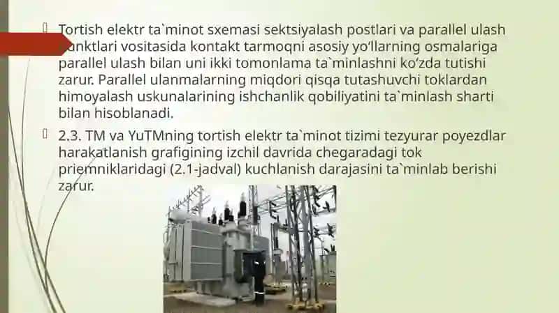 Elektr ta`minot tizimiga qo‘yiladigan umumiy talablar 3