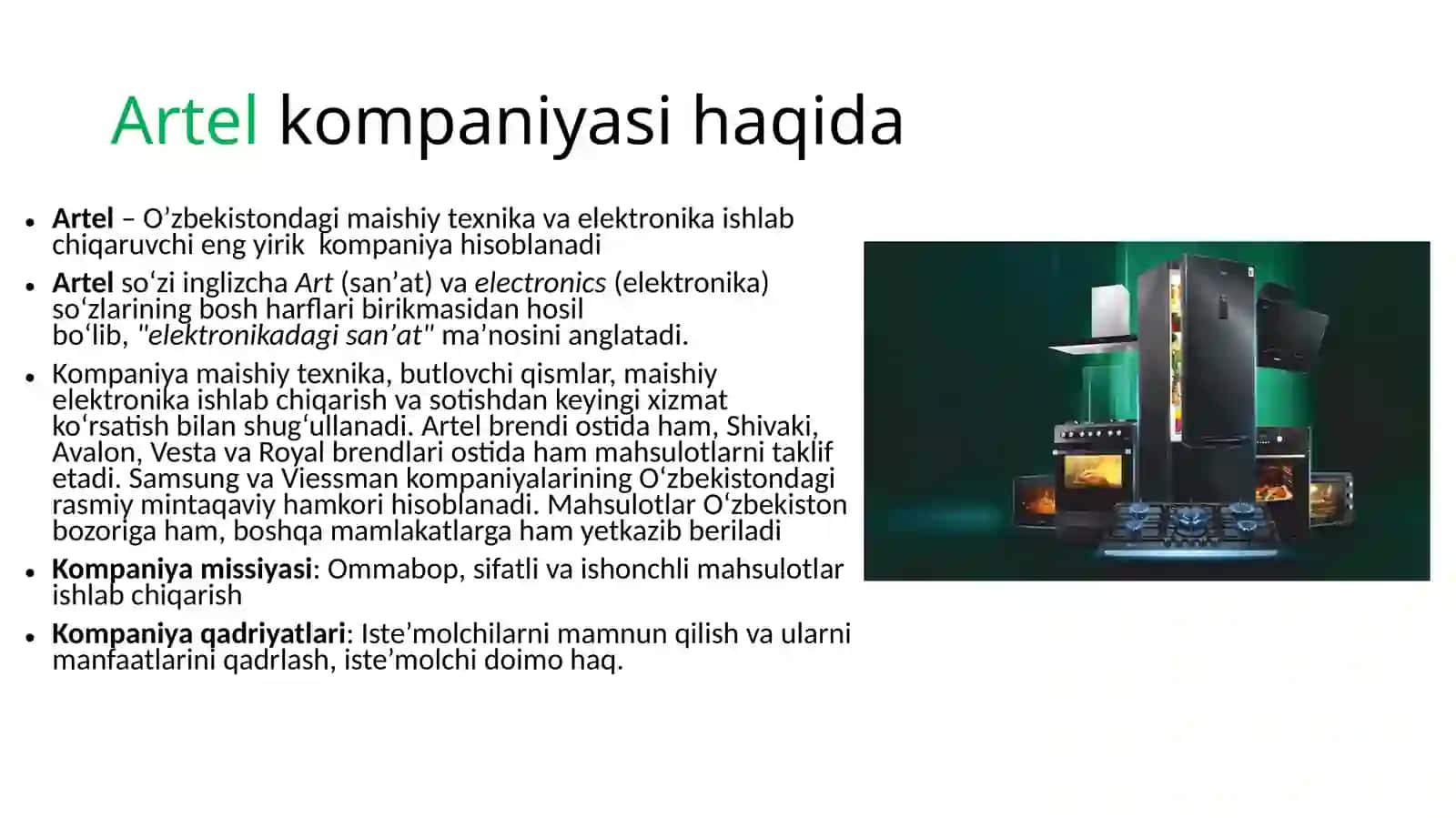 Artel kompaniyasi milliy brend 3