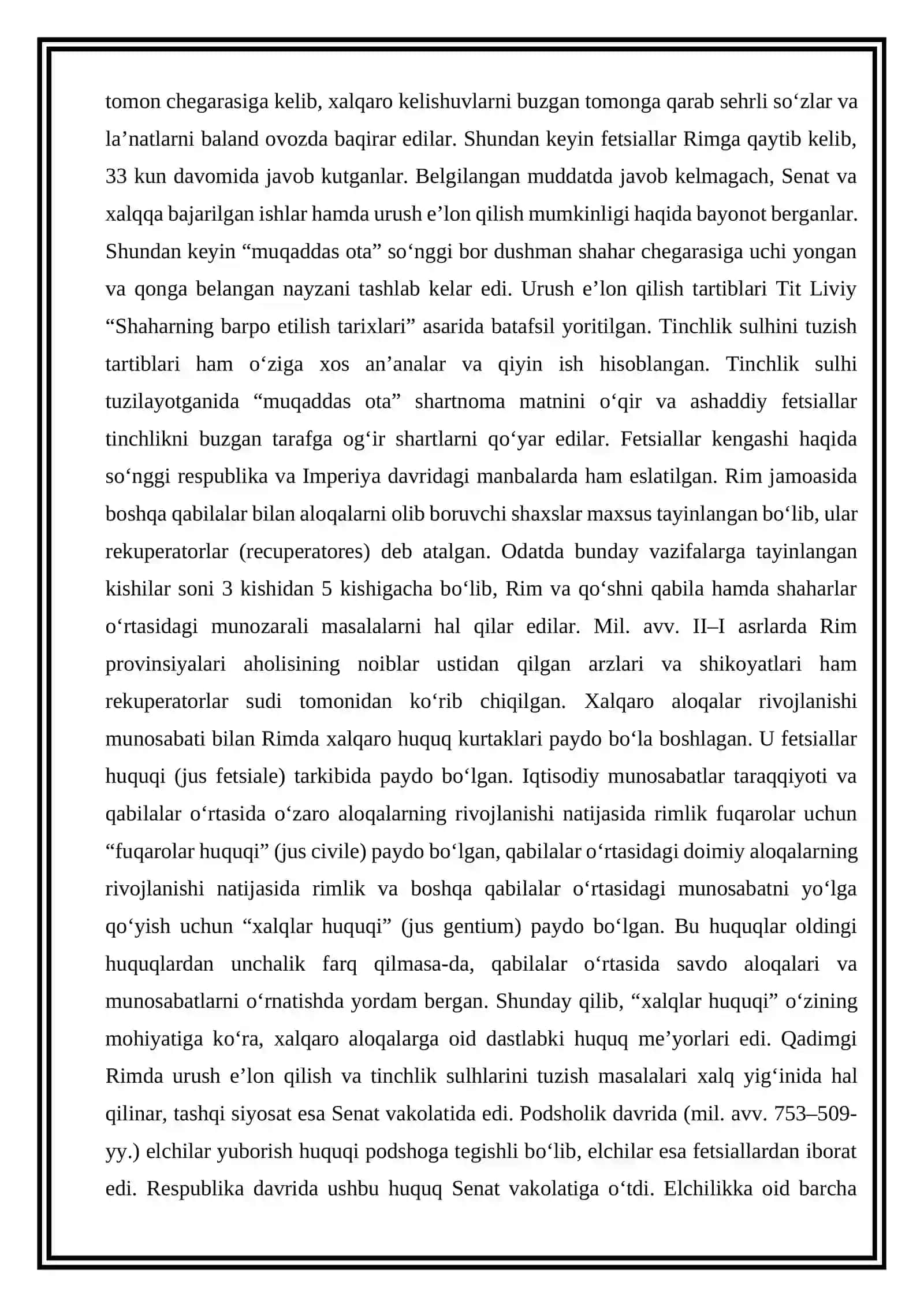 “Qadimgi Rimda xalqaro munosabatlar va diplomatiya” 3
