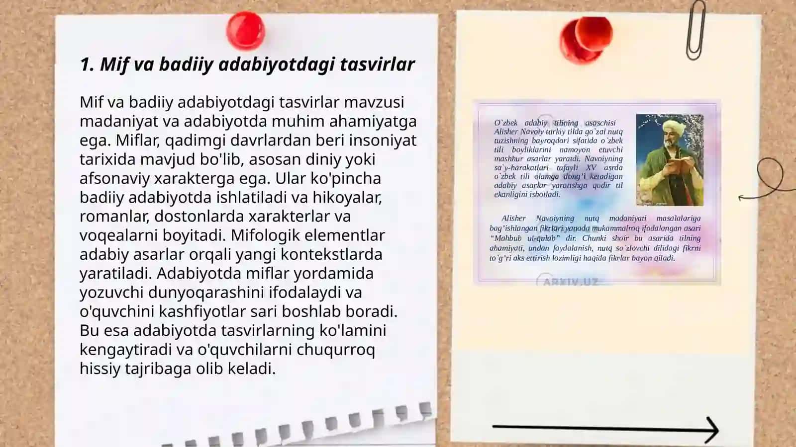 Mif va badiiy adabiyot munosabatlari 3