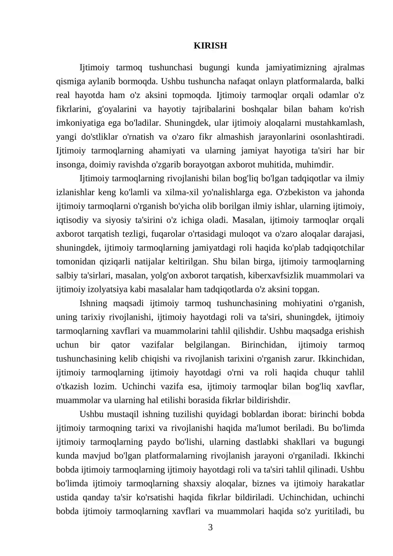 CHIRCHIQ DAVLAT PEDAGOGIGA UNIVERSITITUTI - MUSTAQIL ISHI 3