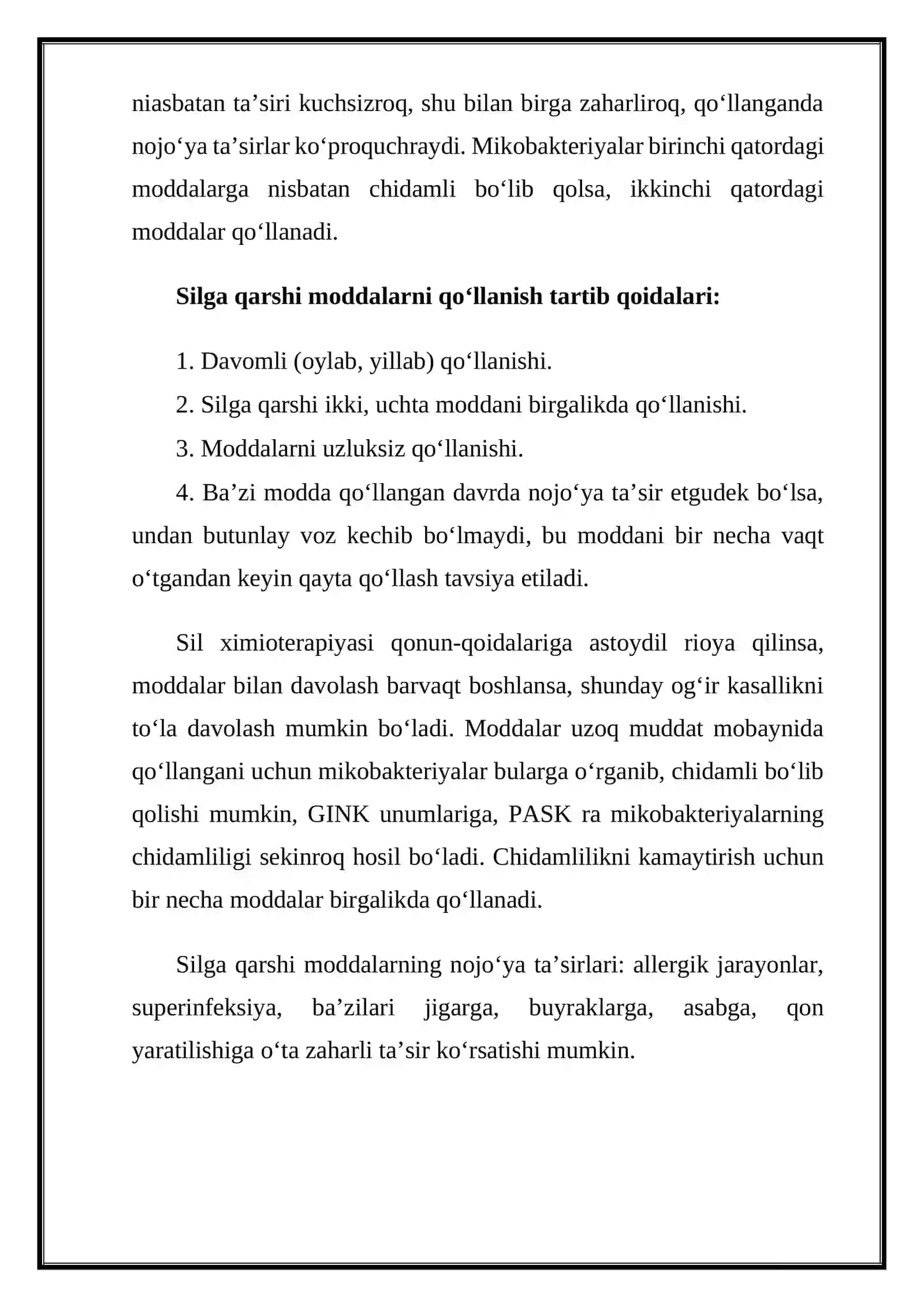 SILGA KARSHI VOSITALAR TASNIFI 3