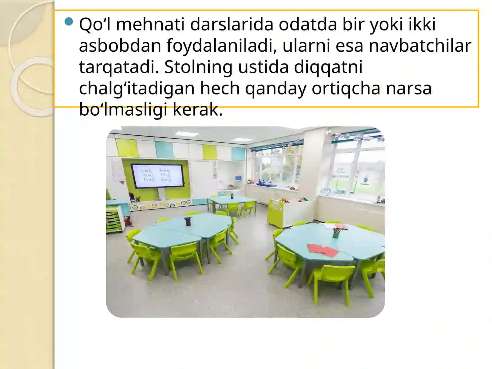 Ish joyini tashkil etish va texnika xavfsizligi qoidalari 3