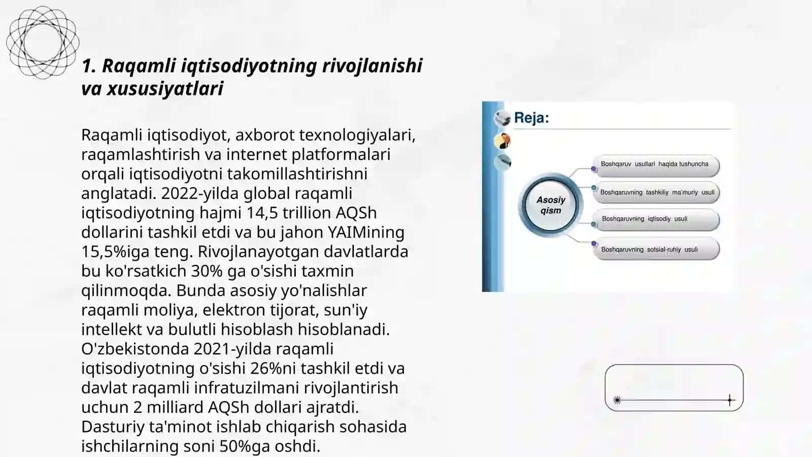 RAQAMNLI IQTISОDIYОTNING O‘ZIGA XOS XUSUSIYATLARI VA MOLIYAVIY HISOBOTNING XALQARO STANDARTLARI MAZMUNI 3