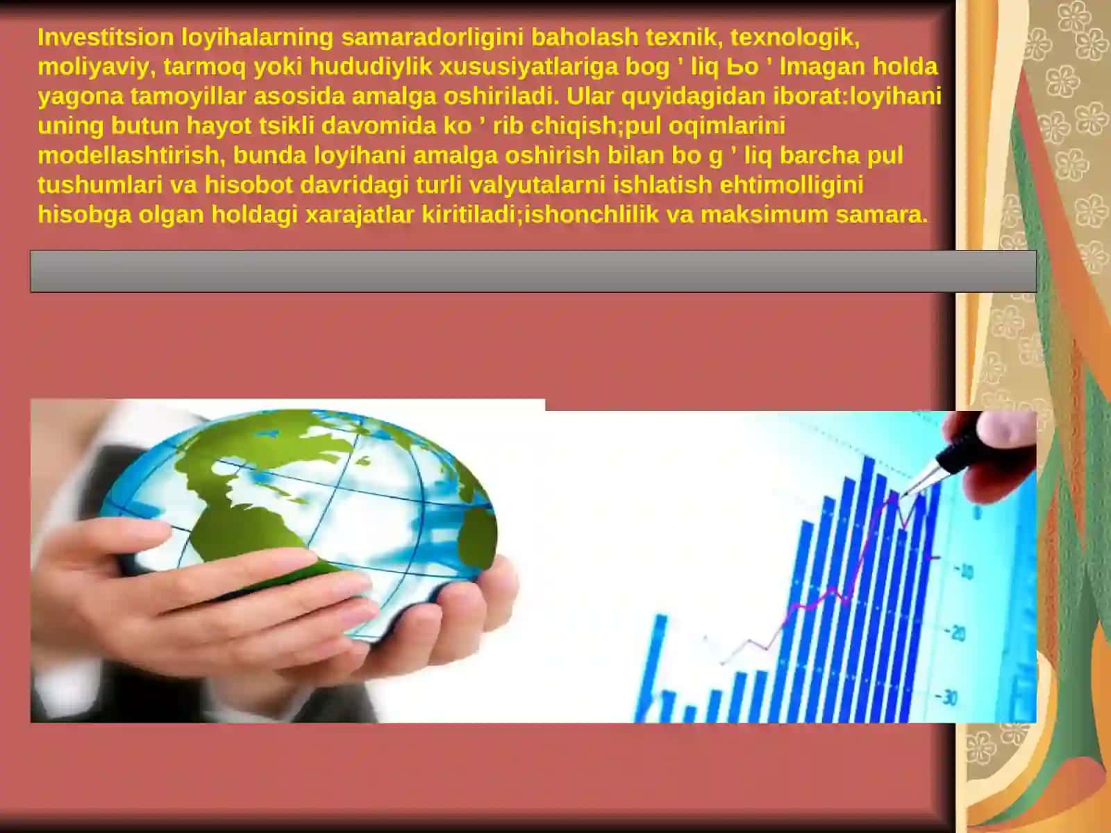Investitsion loyihalarning samaradorlik koeffitsentini aniqlash usullari 3