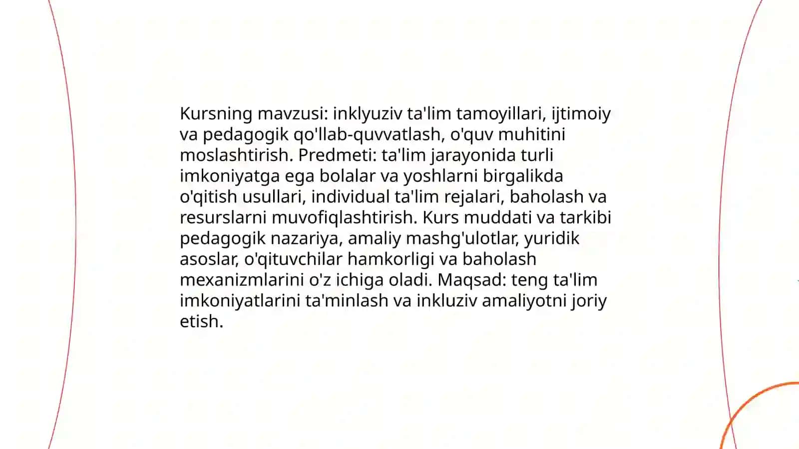 Inklyuziv ta’lim kursining predmeti maqsadi va vazifalari 3