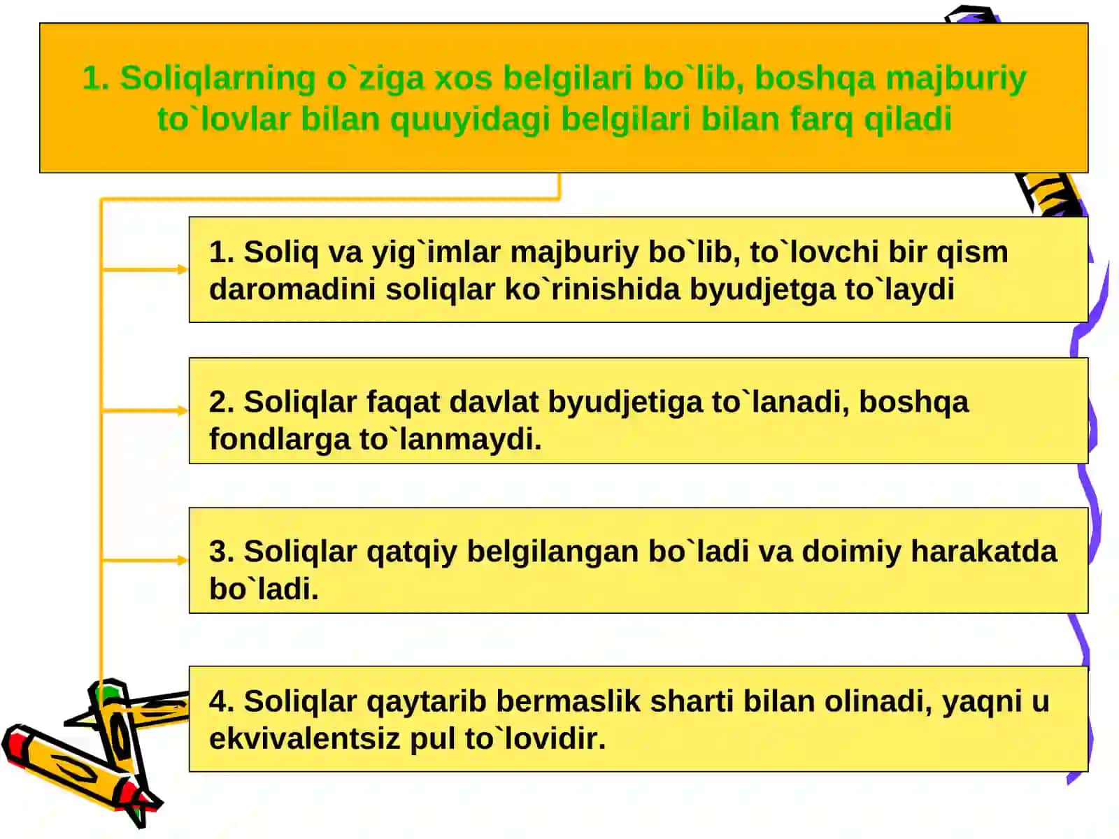 SOLIQLARNING IQTISODIY MOHIYATI, OB`EKTIV ZARURLIGI,SOLIQ SIYOSATI VA TIZIMI. IJTIMOIY SOLIQ 3