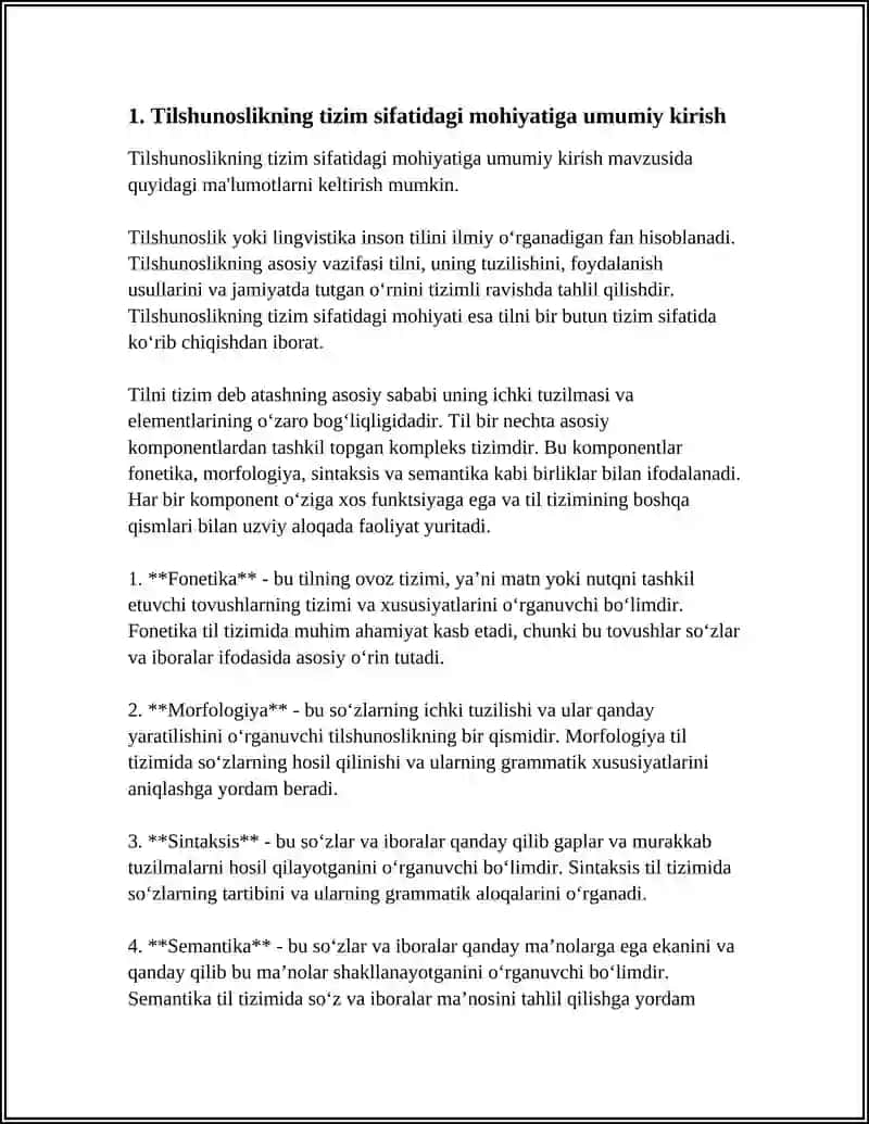 TILSHUNOSLIKNING TIZIM SIFATIDAGI MOHIYATI 3