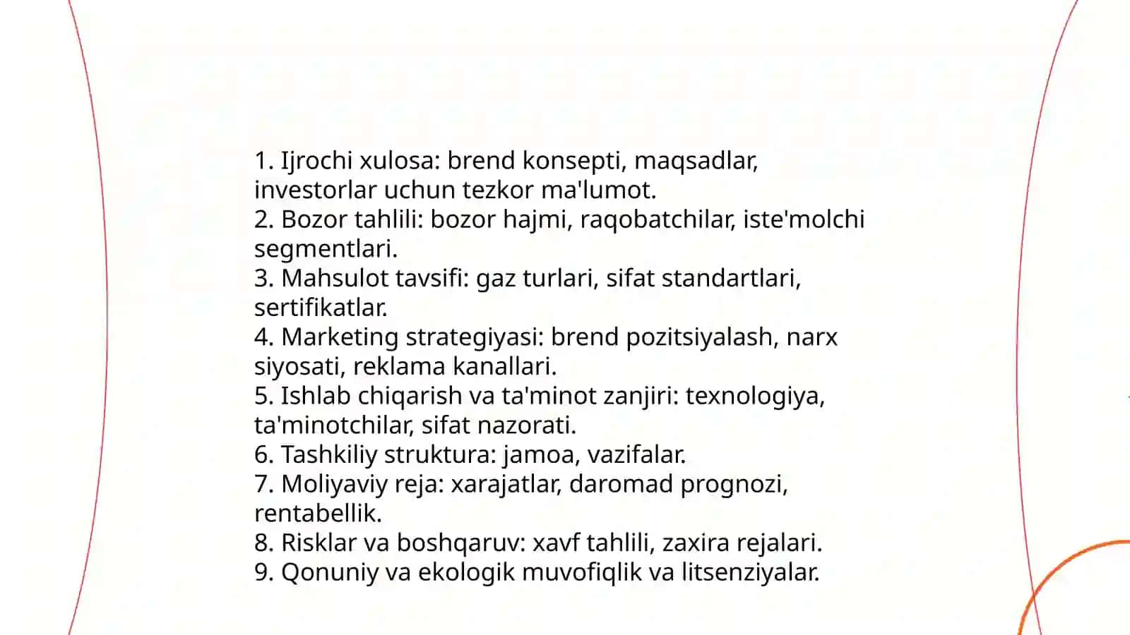 Biznes reja yaratish.Eng sifatli gaz markasi qanday aniqlanadi? 3