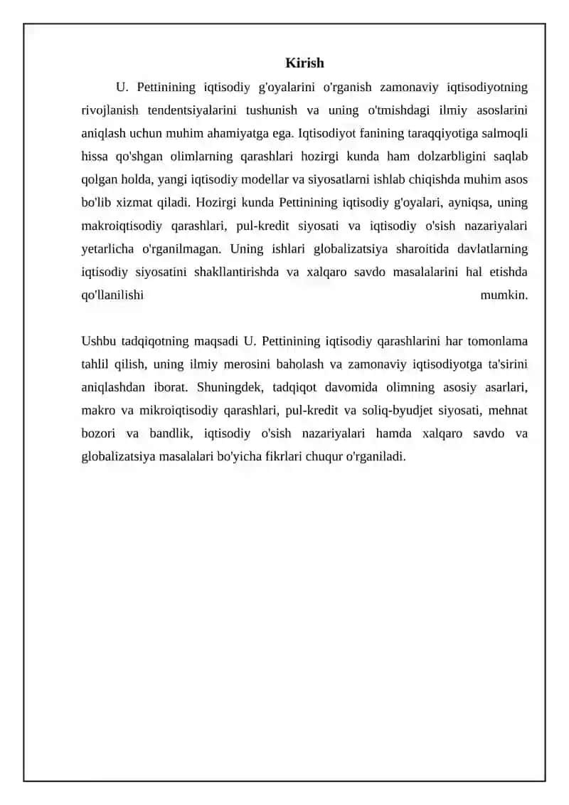 U. Pettinining iqtisodiy goyalari 3
