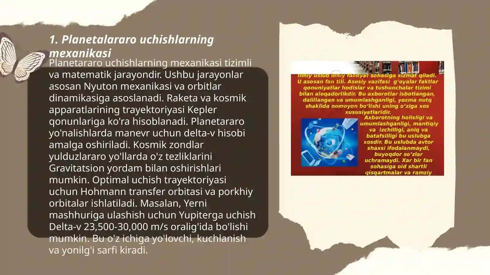 Planetalararo uchishlarning mexanikasi 3