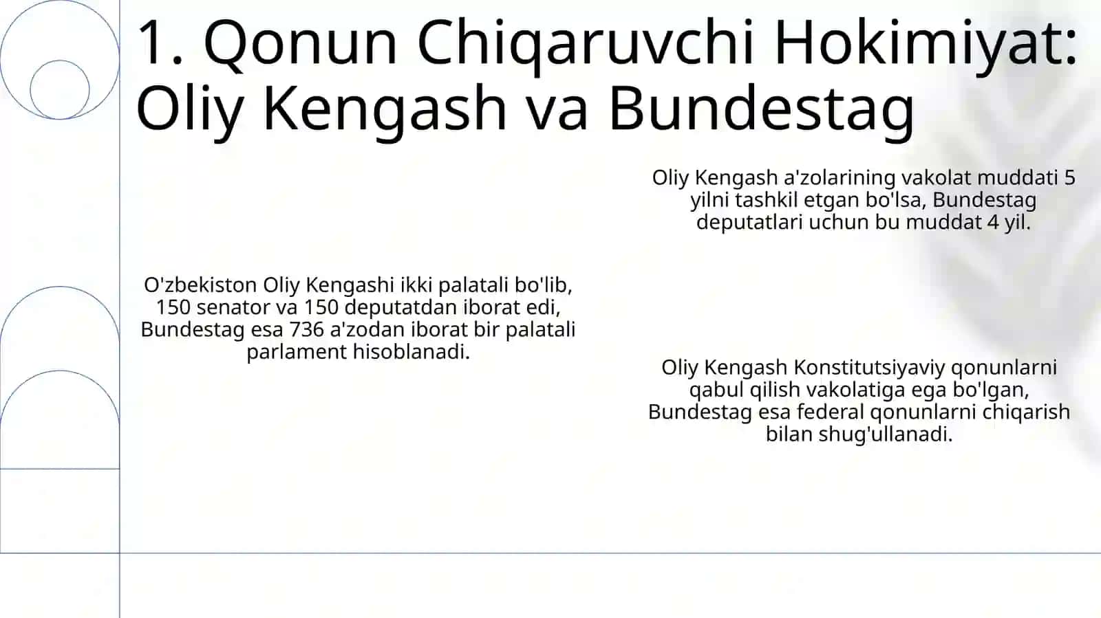 O'zbekiston va Germaniyaning konstitutsiyalarini taqqoslab taqdimot tayyorlash 3