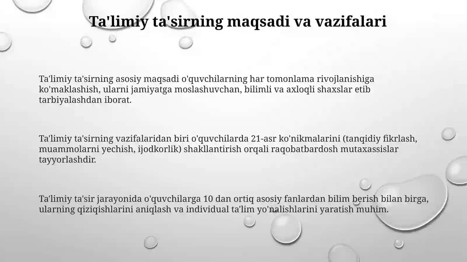 Pedagogik ta’sir ko‘rsatish metod va vositalari 3