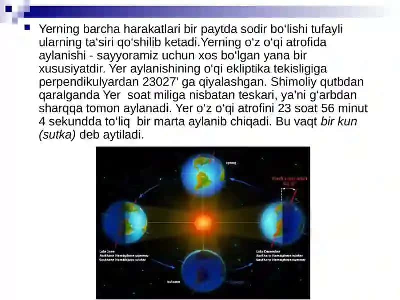 YERNING QUYOSH ATROFIDA AYLANISHI VA UNING OQIBATLARI 3