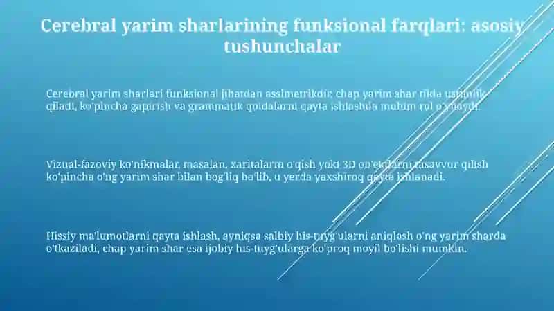 Miya yarimsharlari ming funksional tafavvutlari va uni hisobga olishda pedodogning roʻli 3