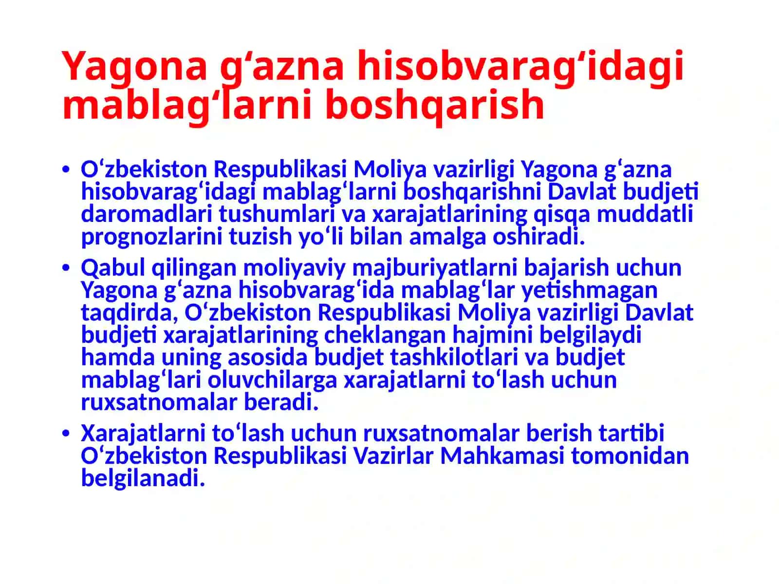 Yagona g‘azna hisobvarag‘i 3