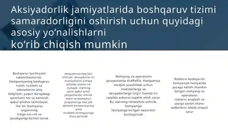 Aksiyadorlik jamiyatining korporativ boshqaruvtizimi 3