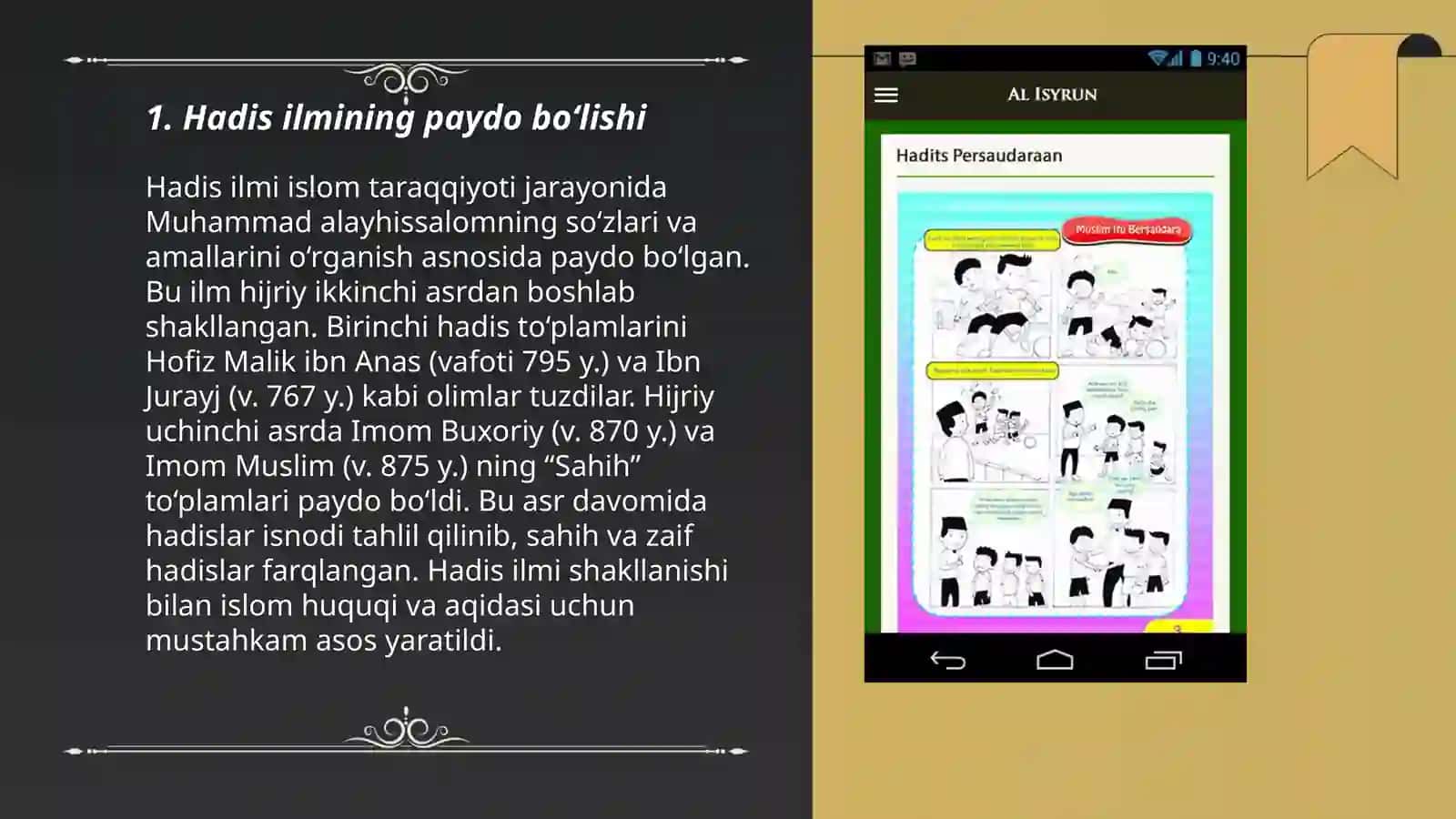 Hadis ilmi va uning tarbiyaviy ahamiyati 3