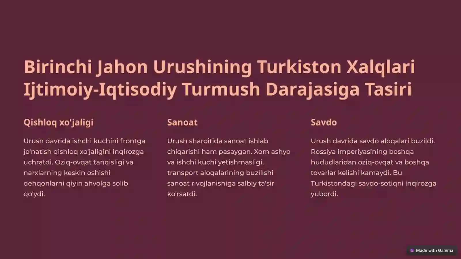 Mustamlakachilik Sharoitida Turkiston O'lkasida Madaniy Hayot 3