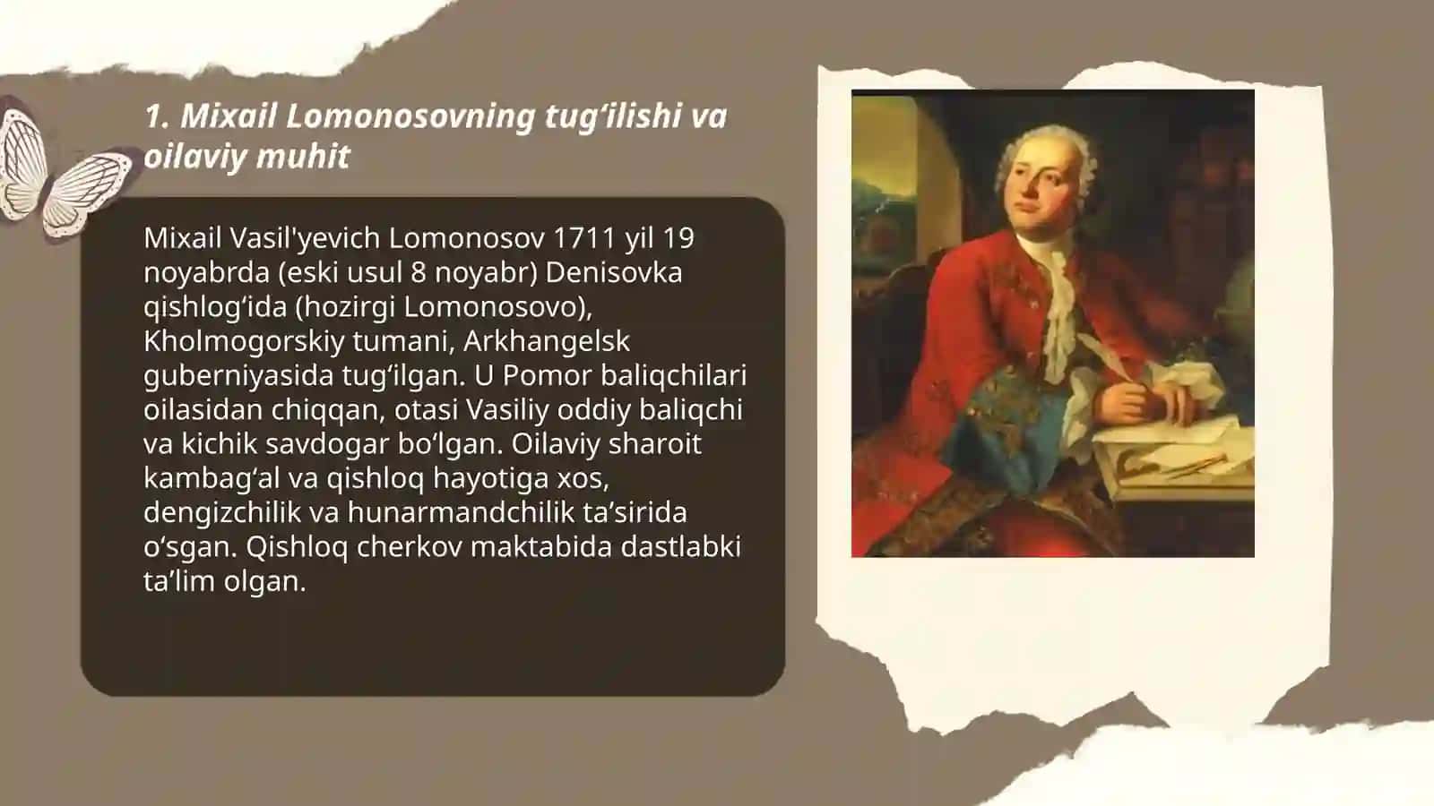 Mixail Lomonosovning hayoti va ijodiy faoliyati 3
