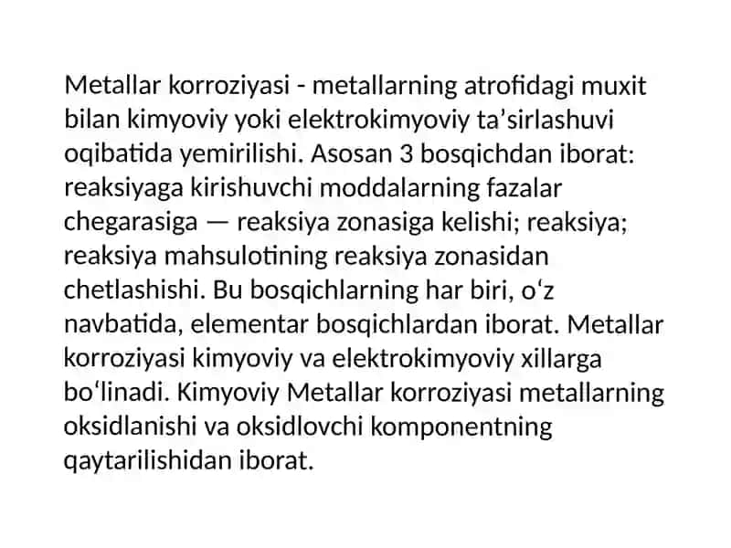 Metallar korroziyasi 3