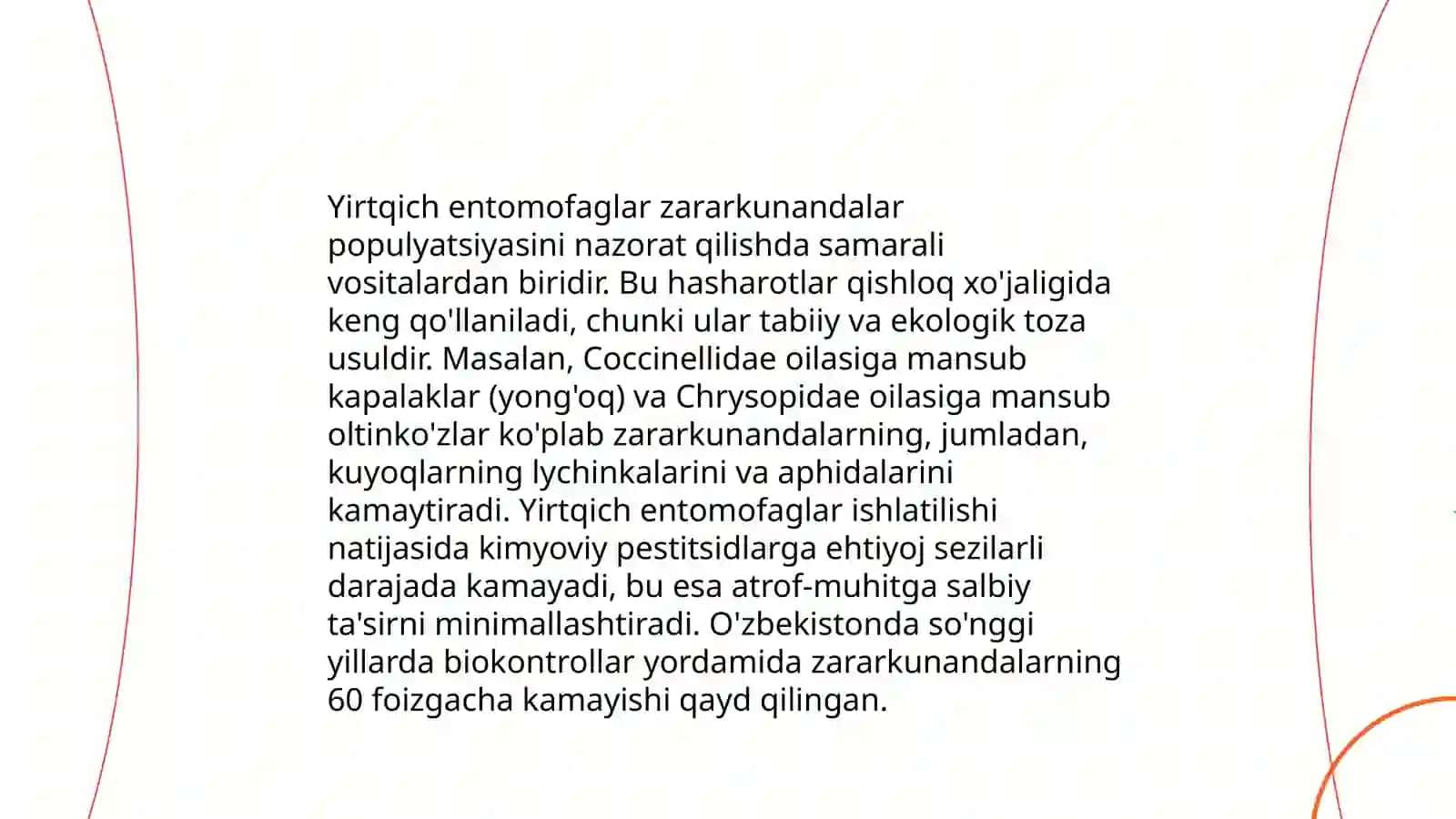 Yirtqich entomofaglar va ularni biosenozdagi ahamiyati 3