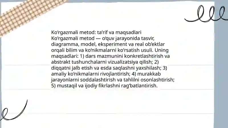 Ko‘rgazmali metod 3