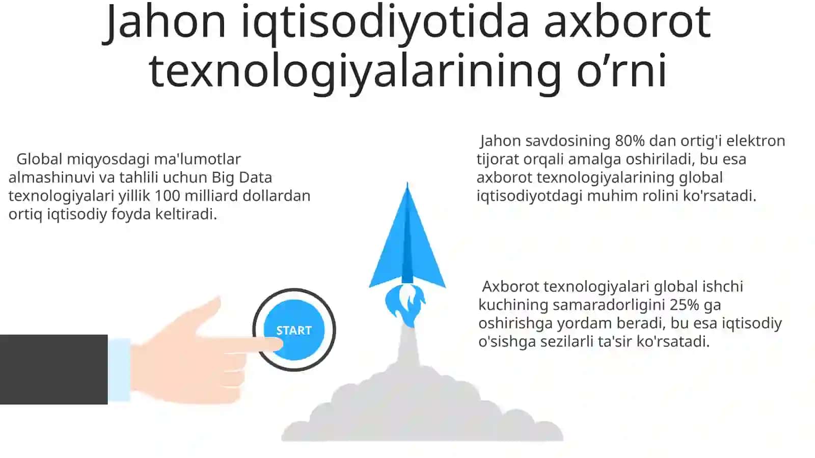 Axborot texnologiyalari globallashuvning o'ziga xos xususiyatlari 3