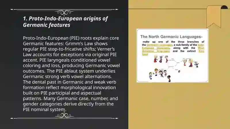 Main stages of the historical formation of the Germanic languages 3