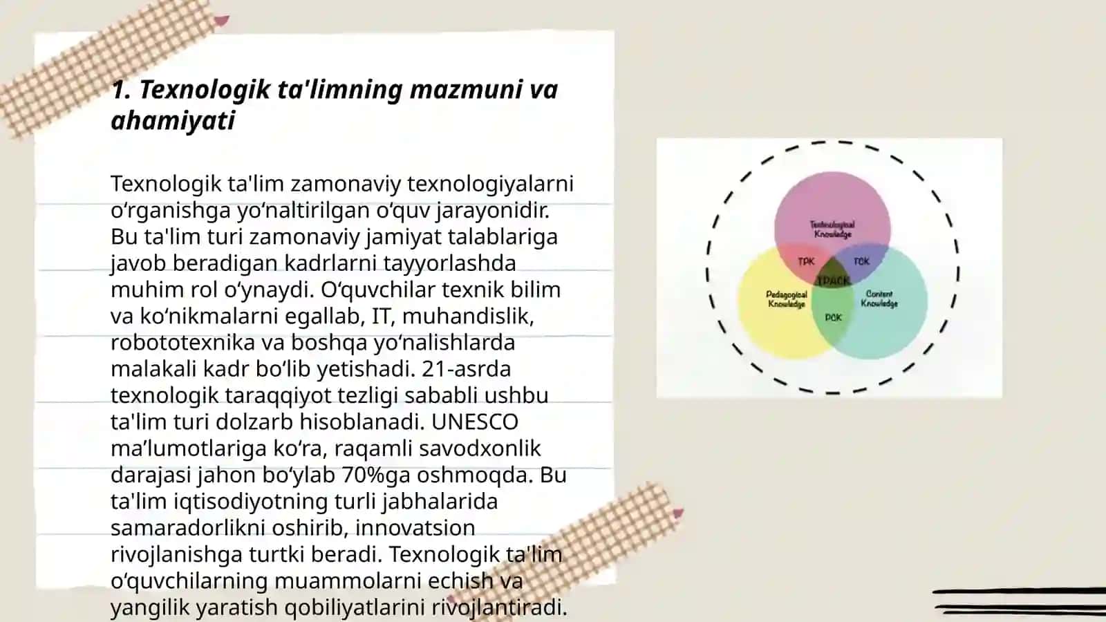 Texnologik ta'limning ijtimoiy-pedagogik asoslari 3
