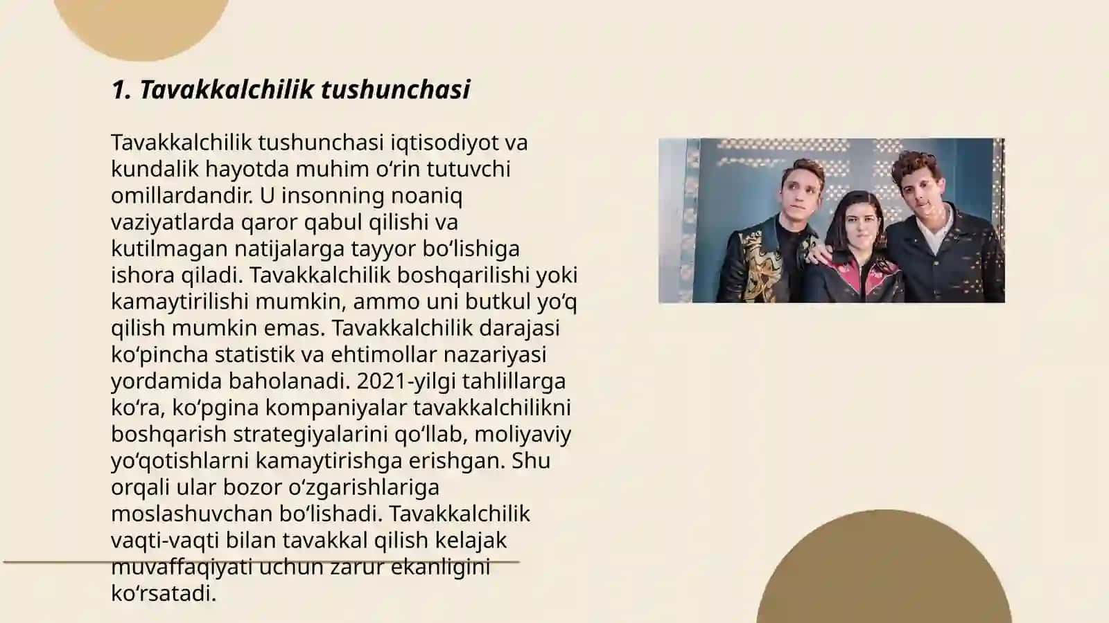 Tavakkalchilik tushunchasi va uni keltirib chiqaruvchi omillari 3