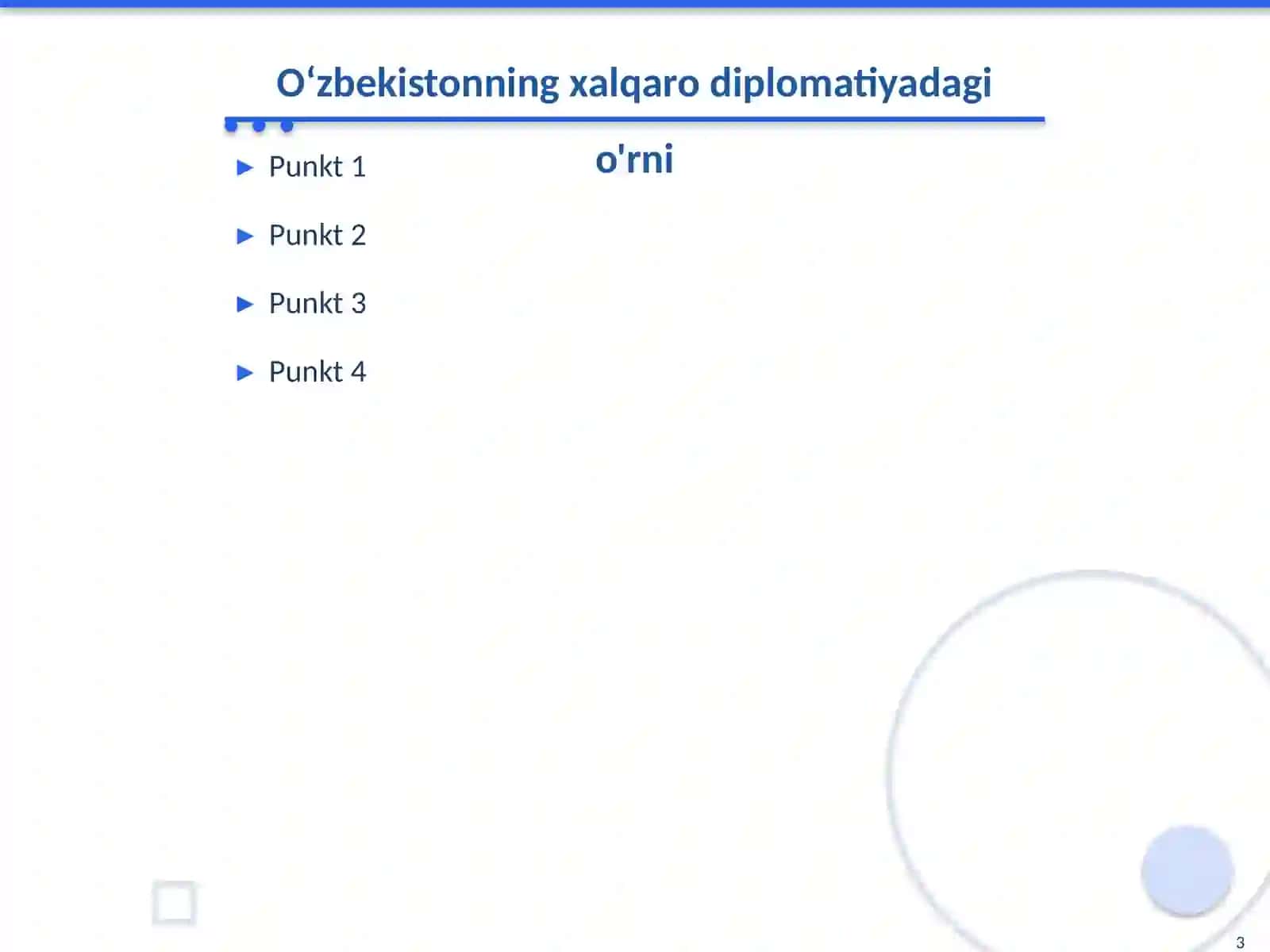 Oʻzbekistonning Markaziy Osiyoda tinchlik va barqarorlikni taʼminlashdagi oʻrni 3