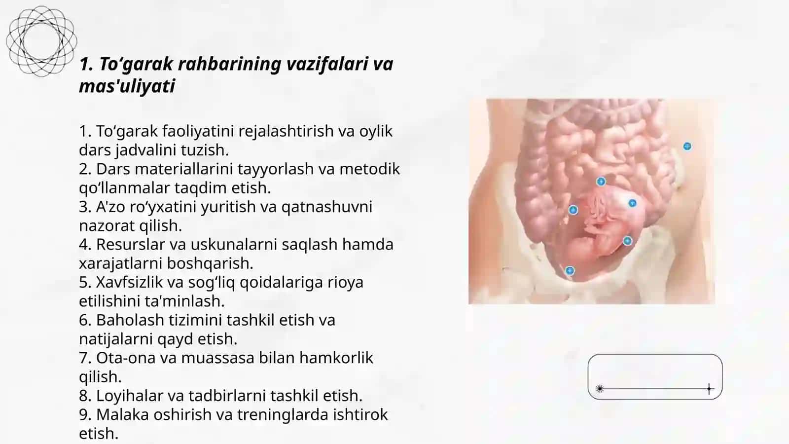 Toʻgarak rahbarining tashkiliy tayyorgarligi 3