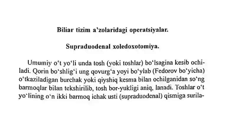 O’t-tosh kasalligini operativ davolashning Laparoskopik uslubi 3