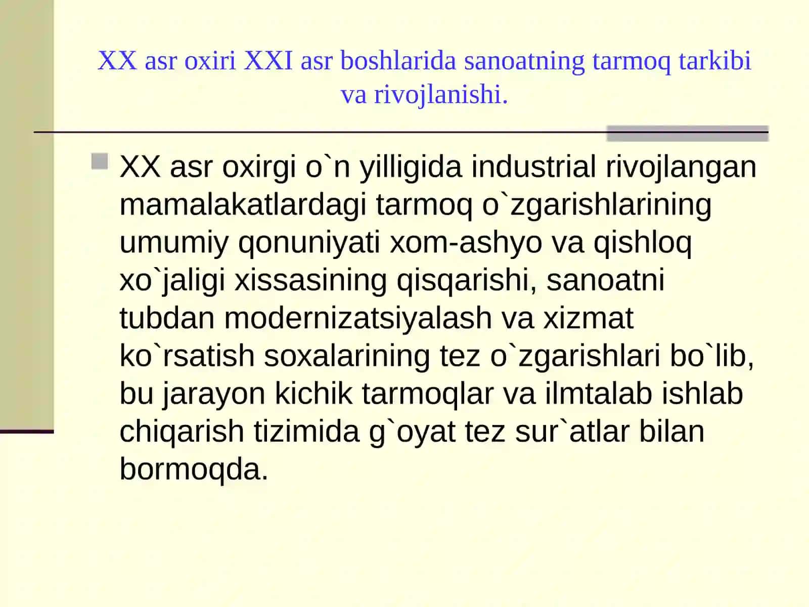 Jahon xo’jaligi (iqtisodiyoti) ning umumiy tavsifi 3
