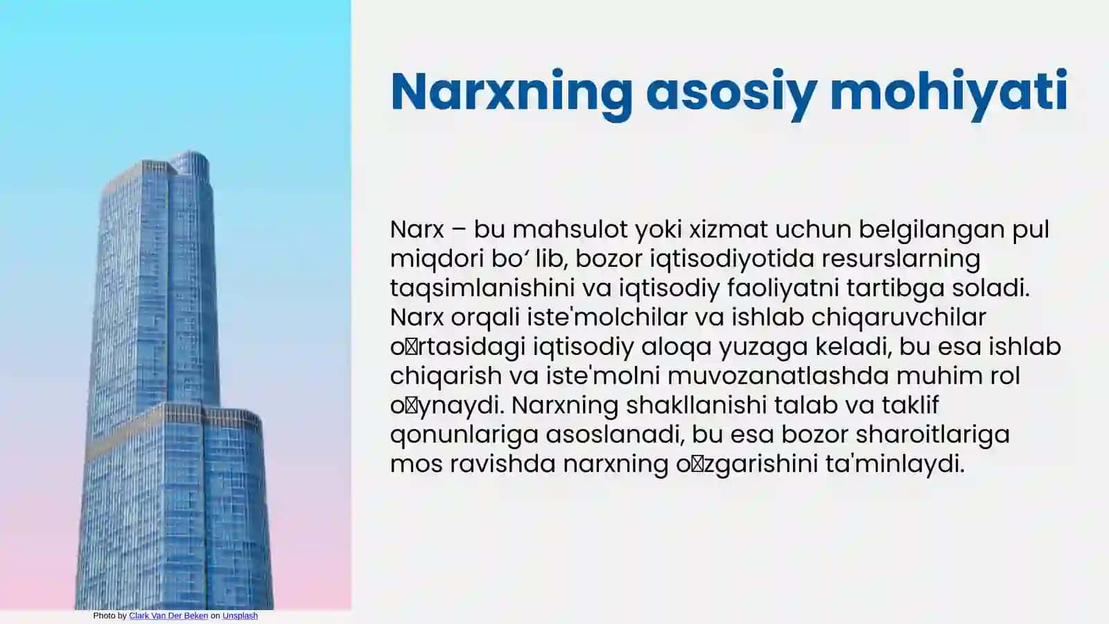Narxning mohiyati va shakllanish xususiyati 3