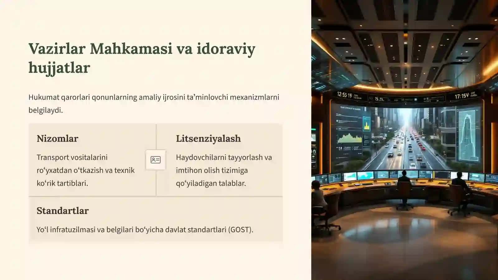 Oʻzbekiston Respublikasida yoʻl harakatini tartibga solishning huquqiy asoslari 3