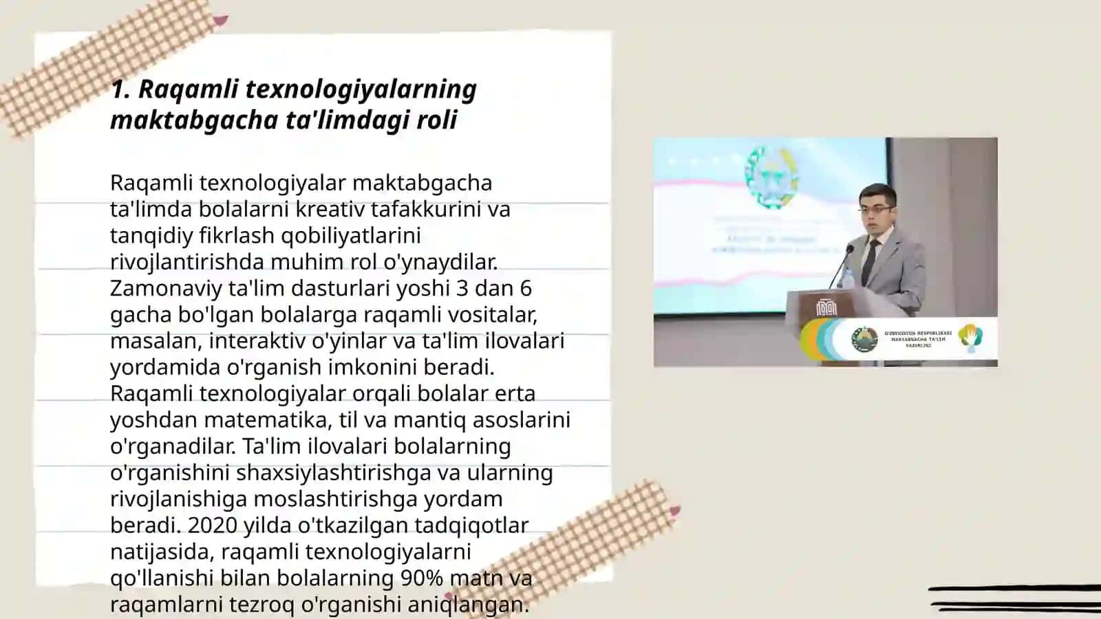 Maktabgacha ta'lim tashkilotlari pedagoglarining Digital kompetensiyalari (raqamlashtirish texnalogiyalari) 3
