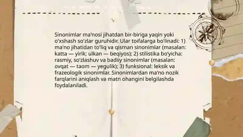Sinonimlar 3