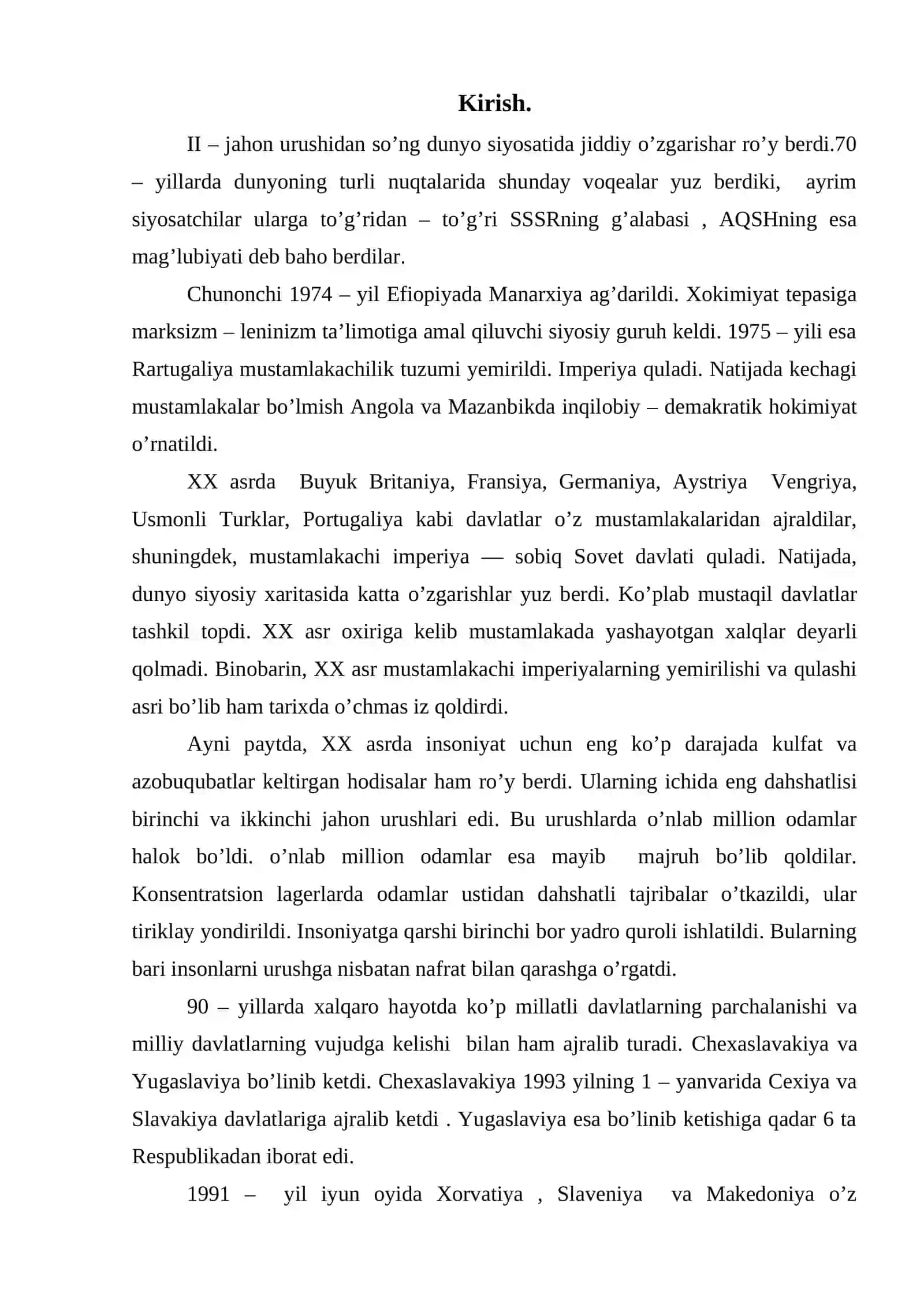 II – jahon urushidan keyin mustamlakachilik tuzumining yemirilishi 3