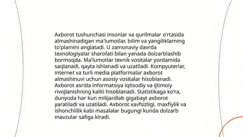 Axborot Tushunchasi 3