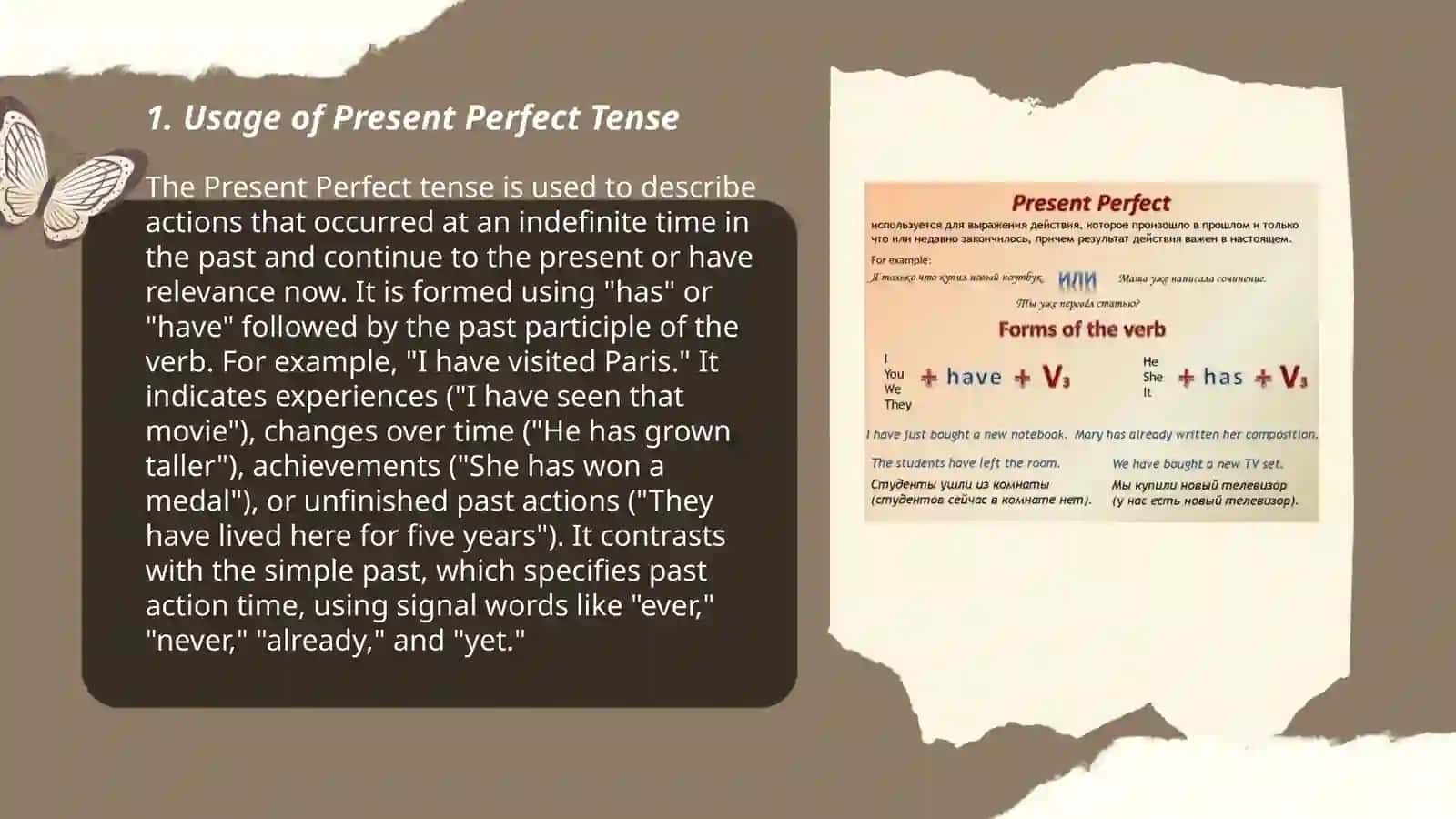 Present perfect 3