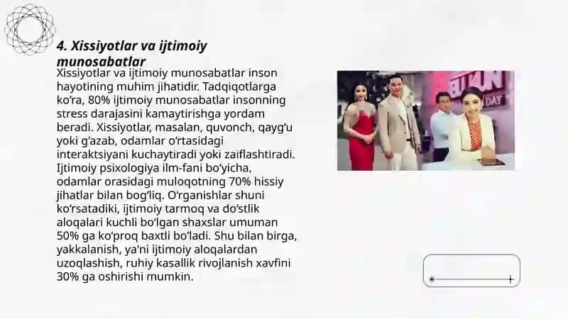 Xissiyotlar va ijtimoiy munosabatlar 3