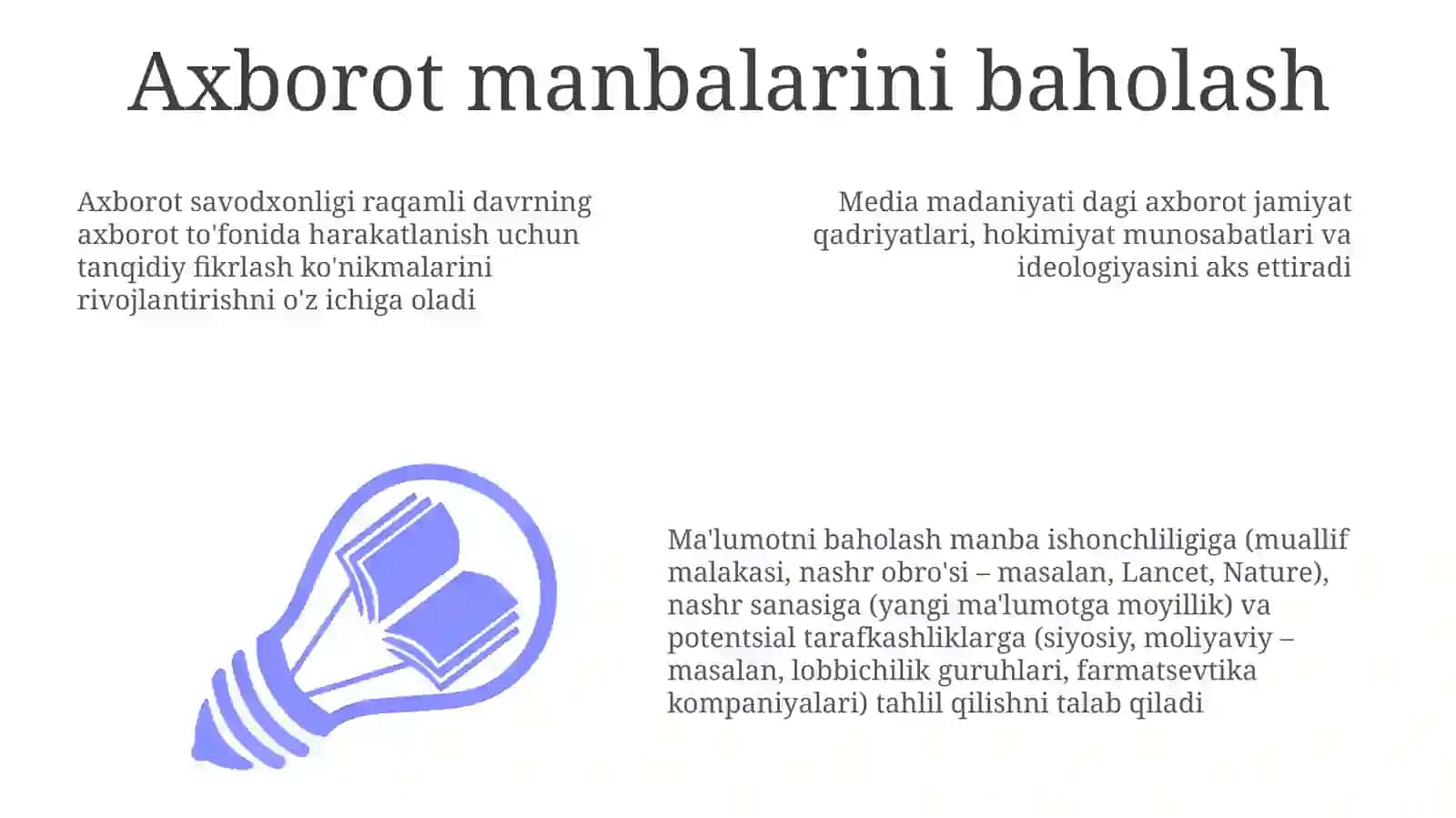 Axborotmatillar bilan ishlash va mediamadaniyat 3