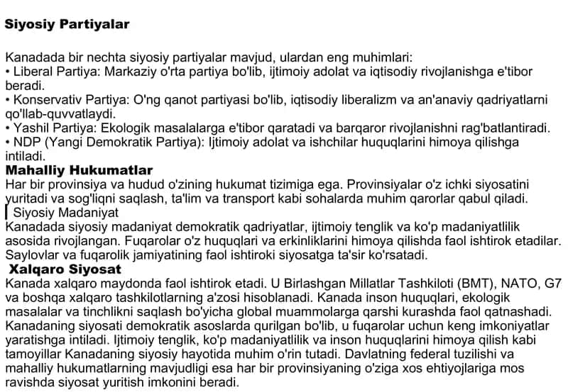 Kanada davalatining ijtimoiy siyosati 3