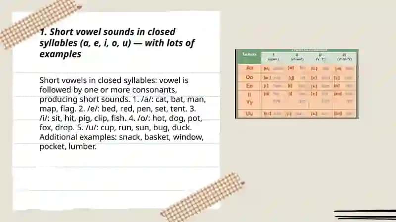 Reading rules of English vowel 3