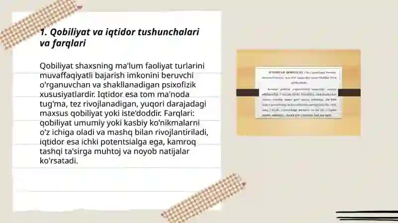 Qobiliyat va iqtidor 3